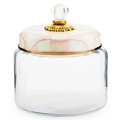 Rosy Check Kitchen Canister, Medium