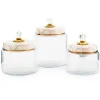 Rosy Check Kitchen Canister Set