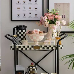 Rosy Check Kitchen Canister, Small