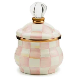 Rosy Check Lidded Sugar Bowl