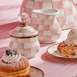 Rosy Check Lidded Sugar Bowl