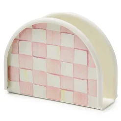Rosy Check Napkin Holder