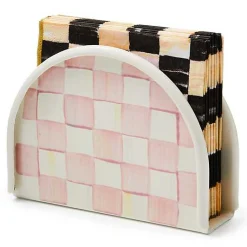 Rosy Check Napkin Holder