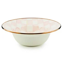 Rosy Check Serving Bowl