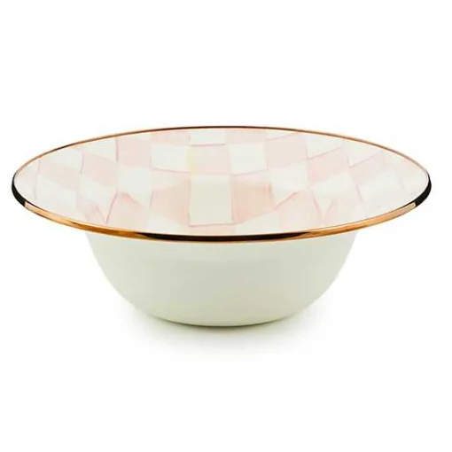 Rosy Check Serving Bowl