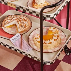 Rosy Check Serving Platter