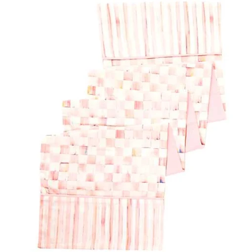 Rosy Check Table Runner