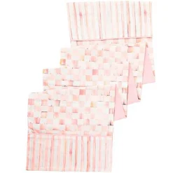 Rosy Check Table Runner