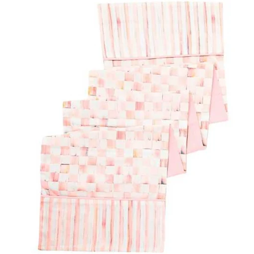 Rosy Check Table Runner