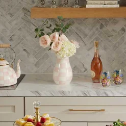 Rosy Check Tall Vase