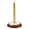 Rosy Check Wood Paper Towel Holder