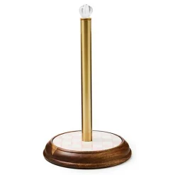 Rosy Check Wood Paper Towel Holder