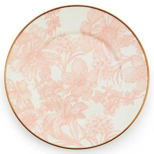 Rosy English Garden Enamel Salad/Dessert Plate