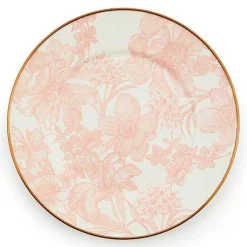 Rosy English Garden Enamel Salad/Dessert Plate