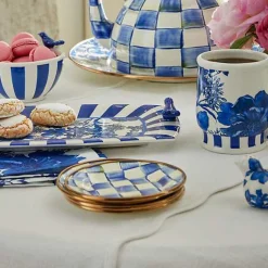 Royal Check Appetizer Plates, Set of 4