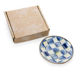 Royal Check Appetizer Plates, Set of 4