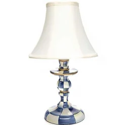 Royal Check Candlestick Lamp