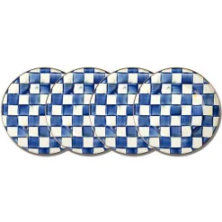 Royal Check Chargers, Set of 4