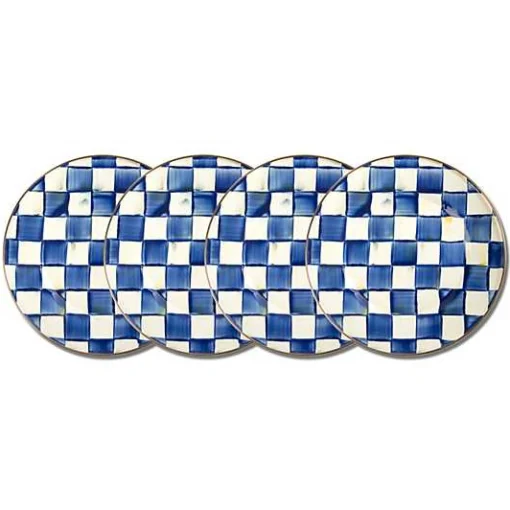 Royal Check Chargers, Set of 4