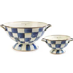 Royal Check Colanders, Set of 2