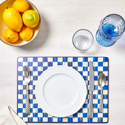 Royal Check Cork Back Placemats, Set of 4