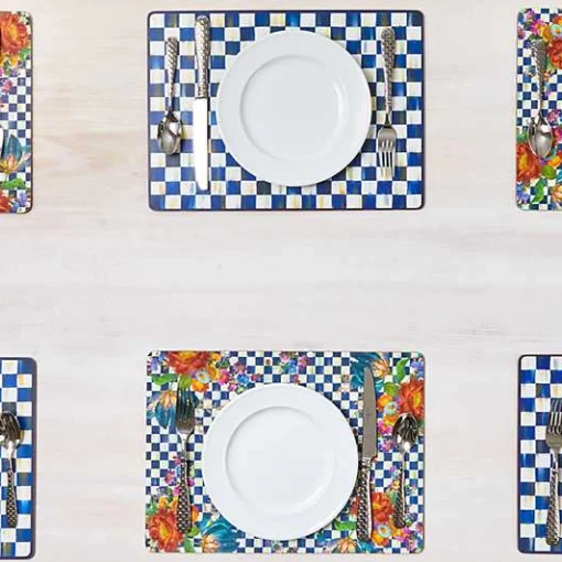 Royal Check Cork Back Placemats, Set of 4