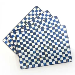 Royal Check Cork Back Placemats, Set of 4