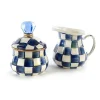 Royal Check Creamer  Sugar Bowl Set