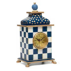 Royal Check Desk Clock