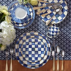 Royal Check Dinner Plate