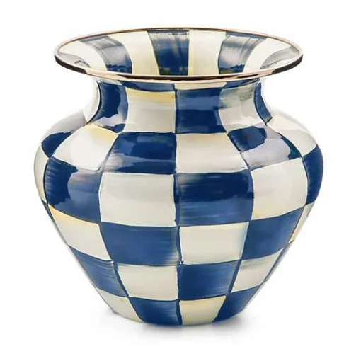 Royal Check Enamel Large Vase