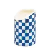 Royal Check Flicker 6 Pillar Candle