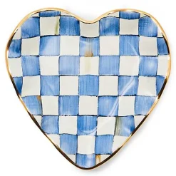 Royal Check Fluted Heart Plate