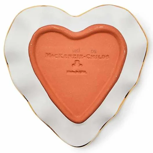 Royal Check Fluted Heart Plate