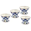 Royal Check Ice Cream Dishes, Set of 4