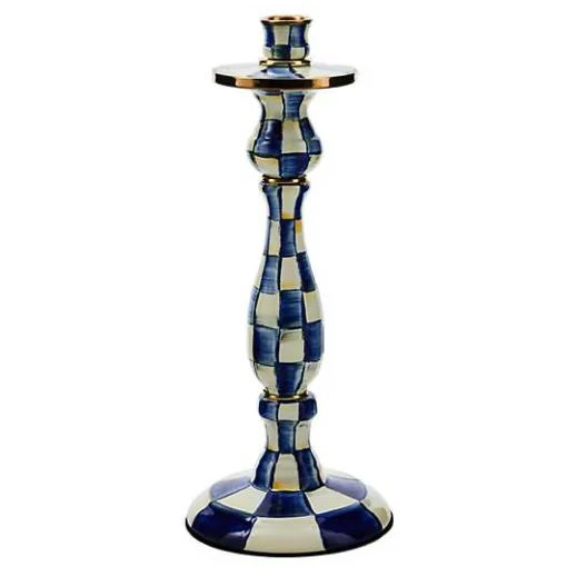 Royal Check Large Candlestick
