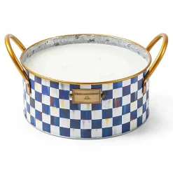 Royal Check Large Citronella Candle