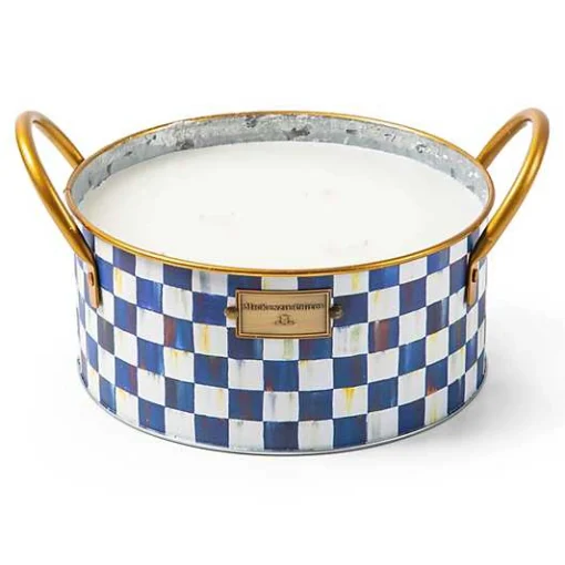Royal Check Large Citronella Candle