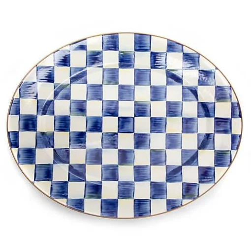Royal Check Large Oval Platter