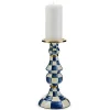 Royal Check Large Pillar Candlestick