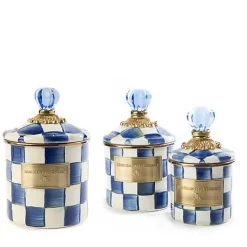 Royal Check Little Canisters, Set of 3