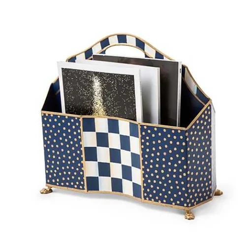 Royal Check Magazine Holder