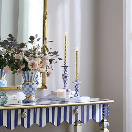Royal Check Medium Candlestick