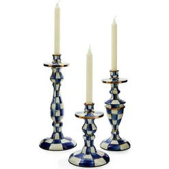 Royal Check Medium Candlestick