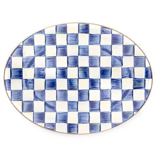 Royal Check Medium Oval Platter