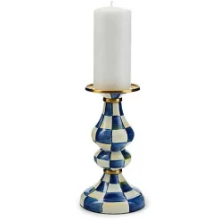 Royal Check Medium Pillar Candlestick