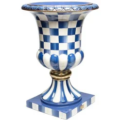 Royal Check Pedestal Urn