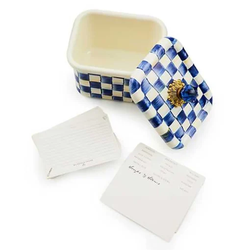 Royal Check Recipe Box