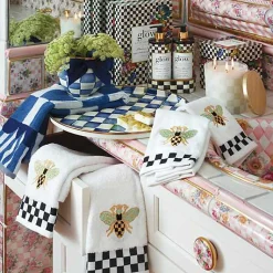 Royal Check Round Tray