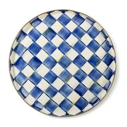 Royal Check Round Tray